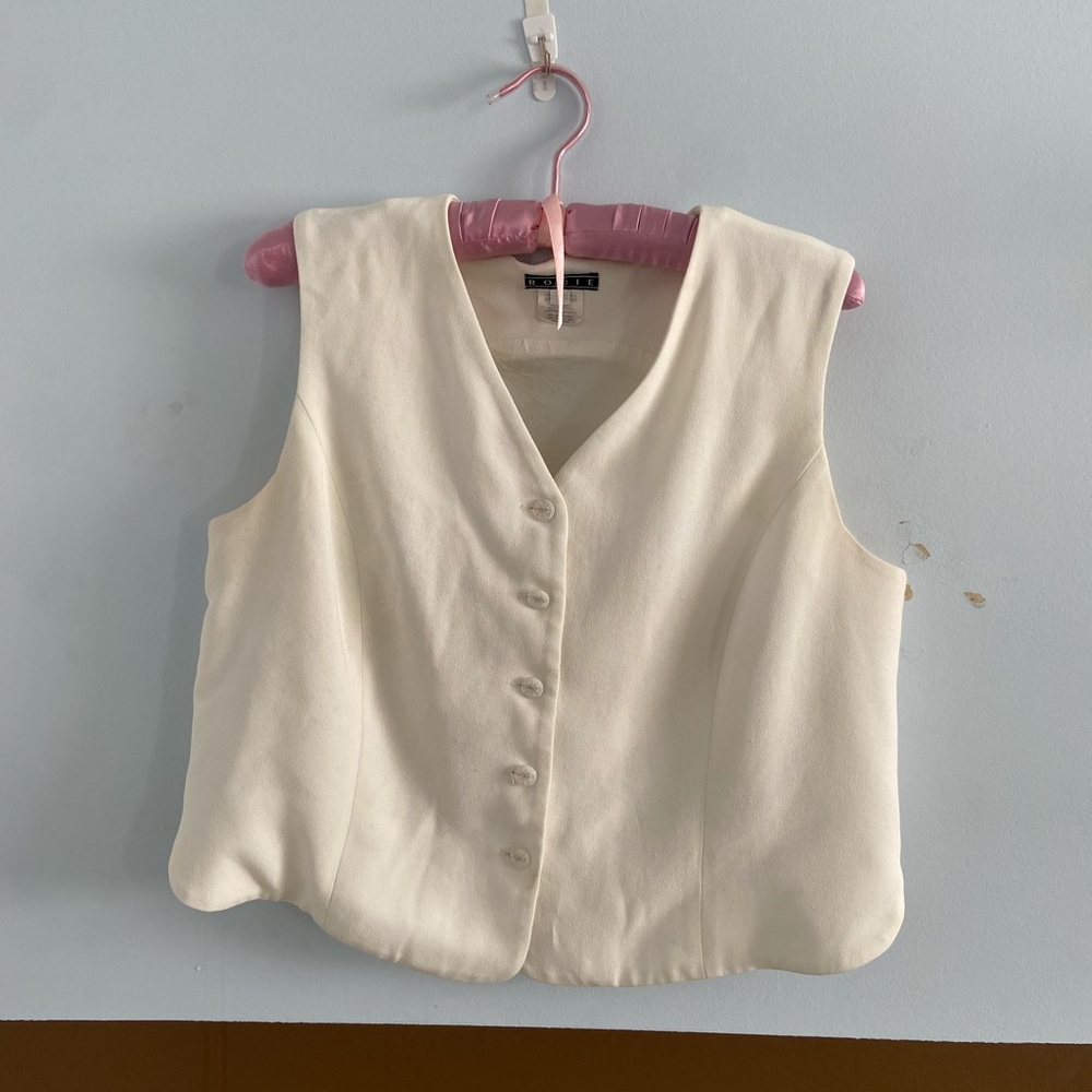 White dress vest